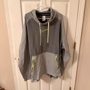 Men's Nike Therma-fit Fleece Pullover Hoodie - 4XL - Grey